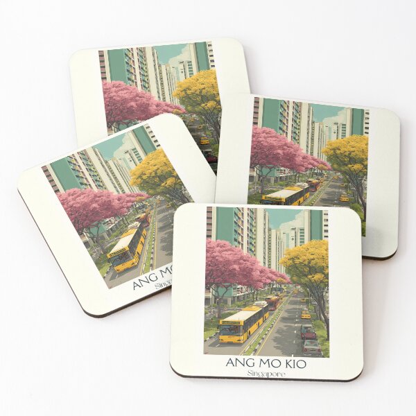 Item preview, Ang Mo Kio Poster – Blossoms, Buses & Everyday Beauty designed and sold by TuncGK.