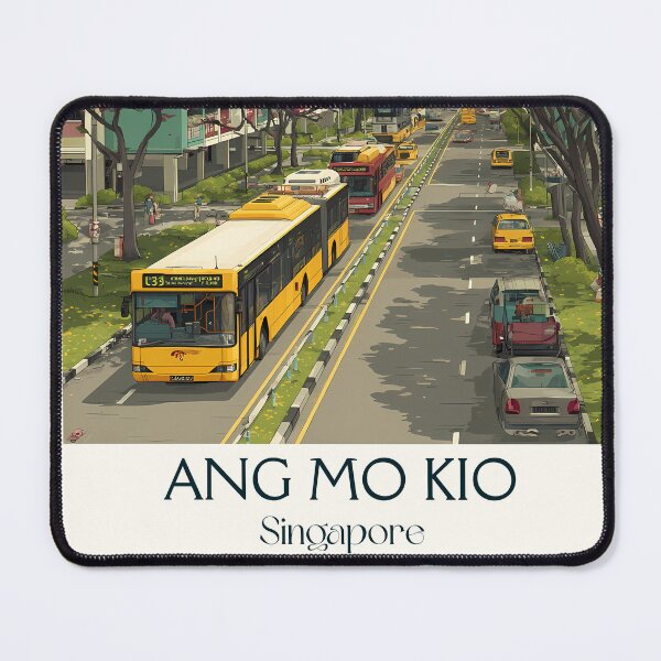 Item preview, Ang Mo Kio Poster – Blossoms, Buses & Everyday Beauty designed and sold by TuncGK.