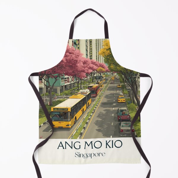 Item preview, Ang Mo Kio Poster – Blossoms, Buses & Everyday Beauty designed and sold by TuncGK.