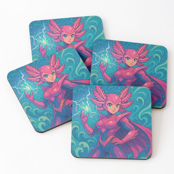 Item preview, Aquatic Power Heroine Axolotl designed and sold by JonelleTshirts.