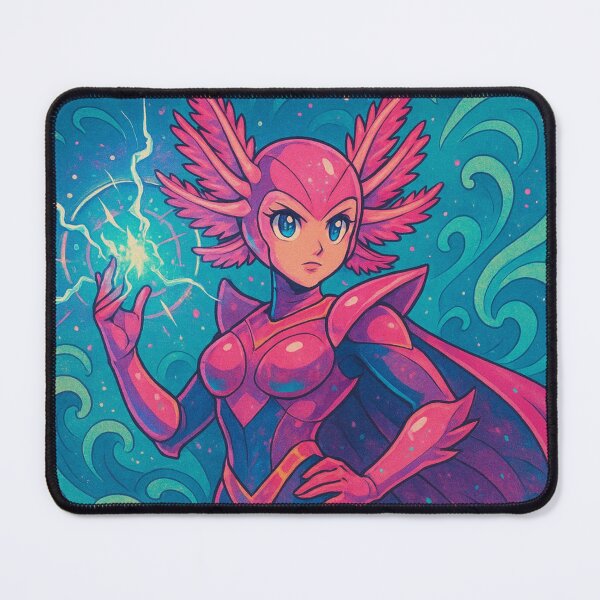 Item preview, Aquatic Power Heroine Axolotl designed and sold by JonelleTshirts.