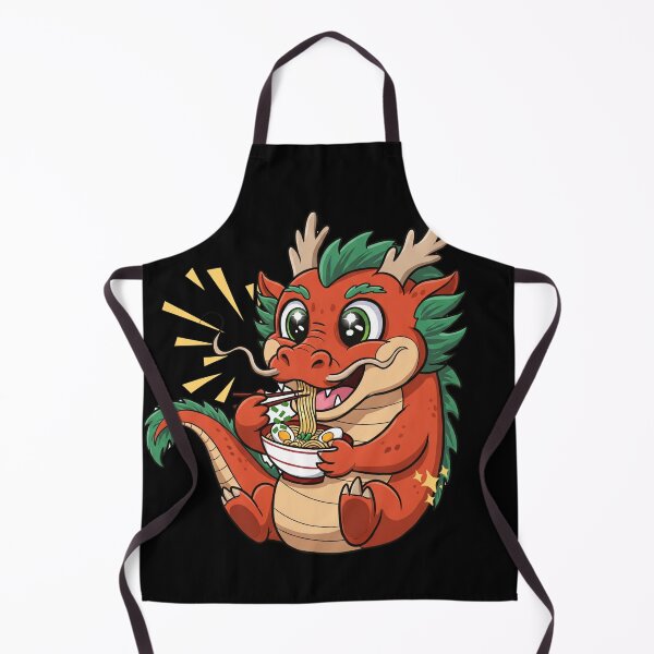 Item preview, Cute Dragon Eating Ramen designed and sold by Claustronautas.