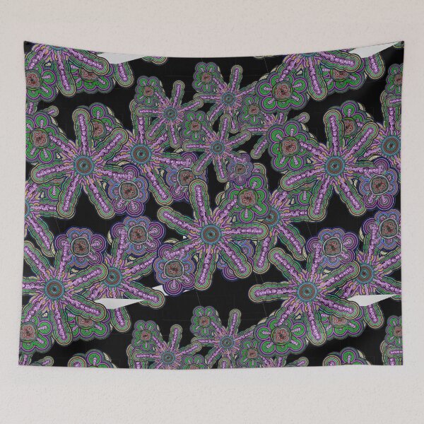 Item preview, Copy of Cellular Automata Vibrant On Black designed and sold by JashJhaveri.