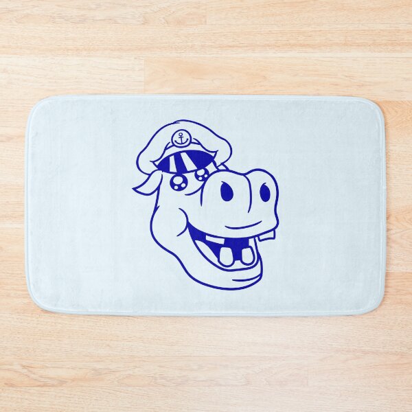 Item preview, Funny Hippo Captain Sails Cute Cartoon Comic designed and sold by shirt-o-mat.