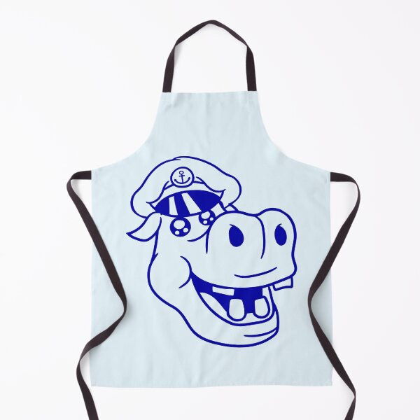 Item preview, Funny Hippo Captain Sails Cute Cartoon Comic designed and sold by shirt-o-mat.