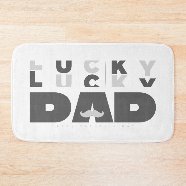 Item preview, Lucky Dad - Father's Day Gift, Black Shirt designed and sold by PixelGrafiks.