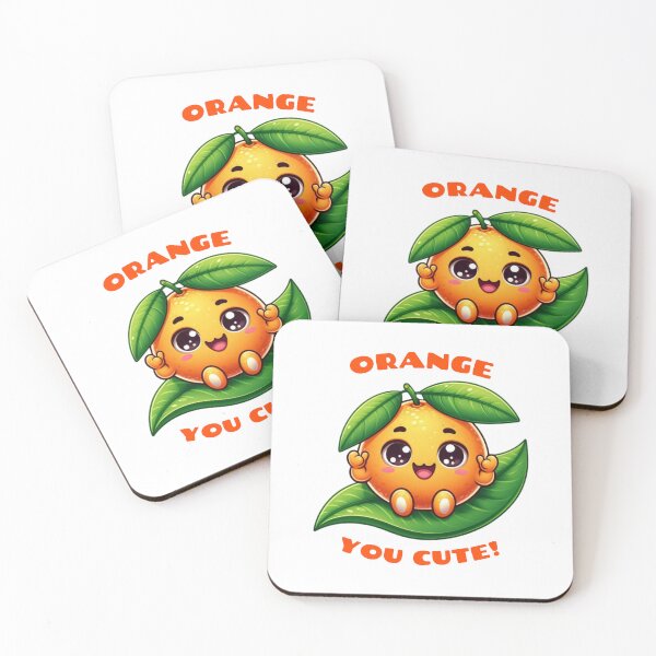 Item preview, Orange You Cute with Cartoon Style Orange designed and sold by PureGoldDesigns.