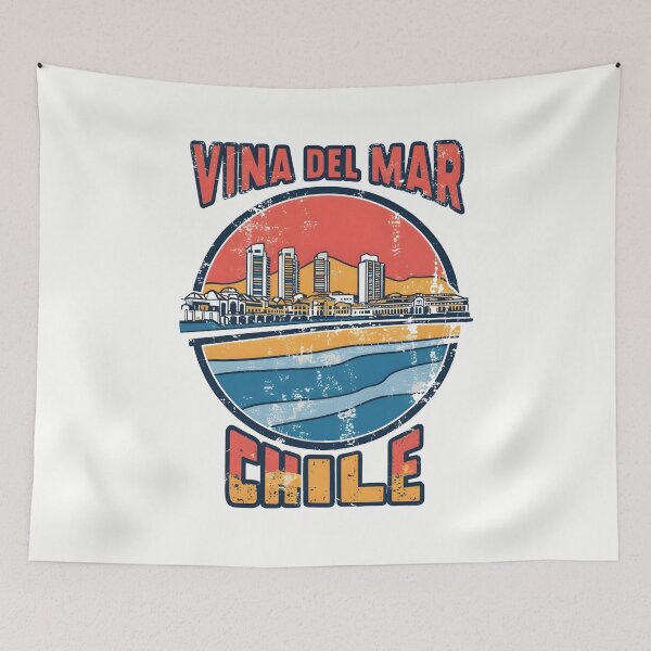 Item preview, A Vintage Travel Illustration of Vina del Mar - Chile  designed and sold by GoodOldVintage.