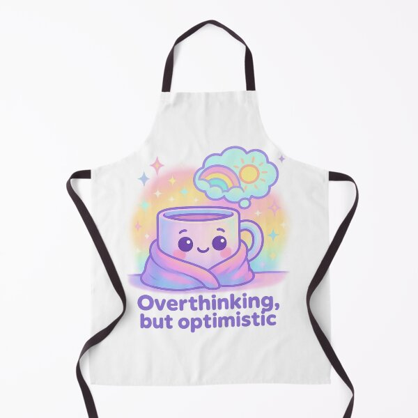 Item preview, Overthinking But Optimistic – Funny Coffee Mug Shirt, Vaporwave Mental Health Design designed and sold by LEO Vaporwave.