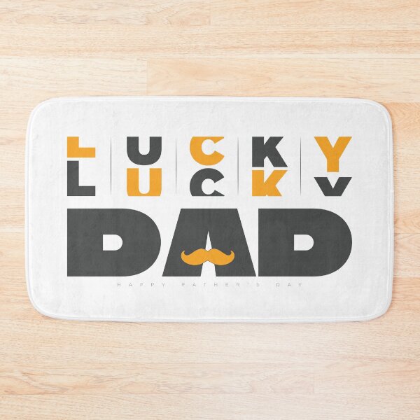 Item preview, Lucky Dad - Father's Day Gift ,Yellow Shirt designed and sold by PixelGrafiks.