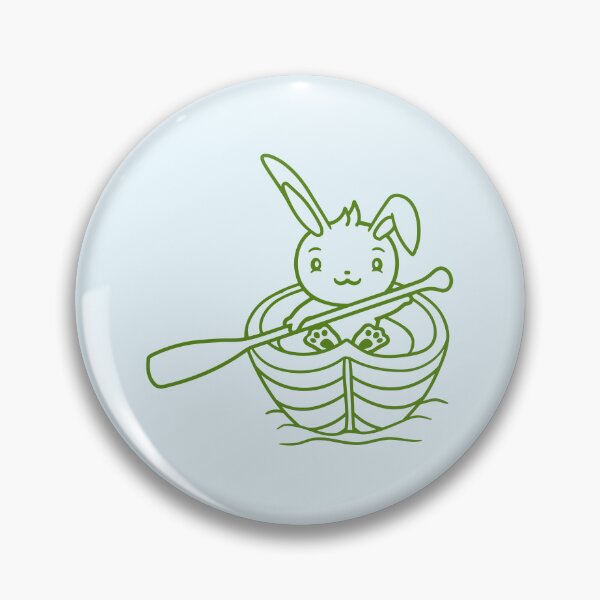 Item preview, Cute Rabbit Bunny Paddles Rowing Boat Love Comic designed and sold by shirt-o-mat.