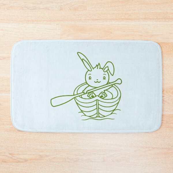 Item preview, Cute Rabbit Bunny Paddles Rowing Boat Love Comic designed and sold by shirt-o-mat.