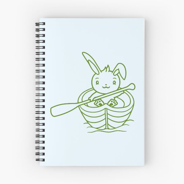 Item preview, Cute Rabbit Bunny Paddles Rowing Boat Love Comic designed and sold by shirt-o-mat.