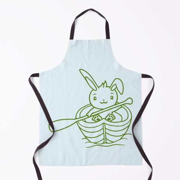 Item preview, Cute Rabbit Bunny Paddles Rowing Boat Love Comic designed and sold by shirt-o-mat.