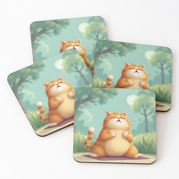 Item preview, Cat in Deep Meditation | Funny Cartoon Cat designed and sold by NovaProArt.