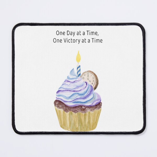 Item preview, Happy Sobriety Anniversary Cupcake With Clock designed and sold by daphsam.