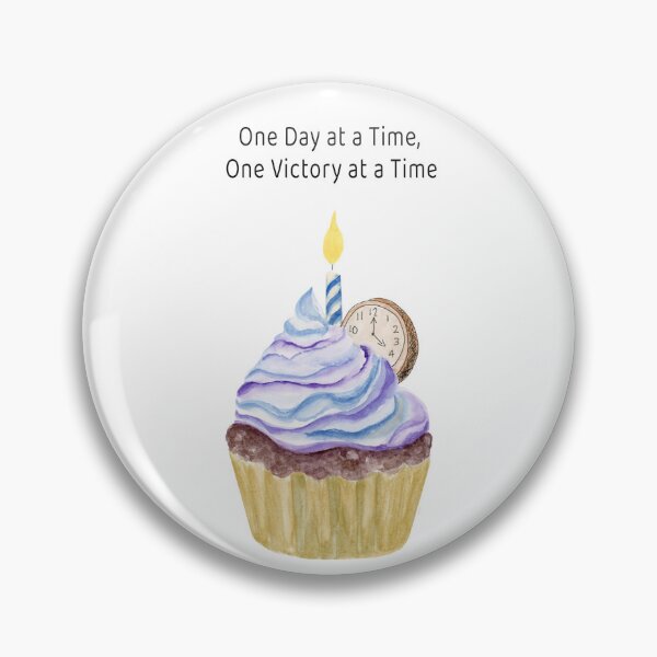 Item preview, Happy Sobriety Anniversary Cupcake With Clock designed and sold by daphsam.
