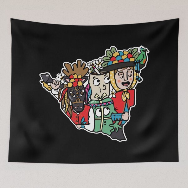 Item preview, Map of Nicaragua With El Gueguense And Nacatamal designed and sold by Claustronautas.