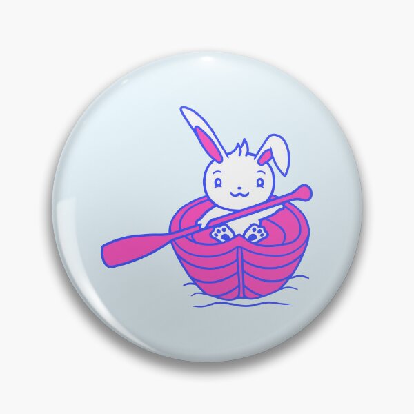 Item preview, Cute Rabbit Bunny Paddles Rowing Boat Love Comic designed and sold by shirt-o-mat.
