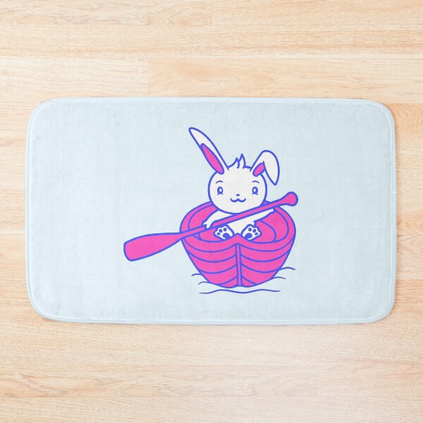 Item preview, Cute Rabbit Bunny Paddles Rowing Boat Love Comic designed and sold by shirt-o-mat.