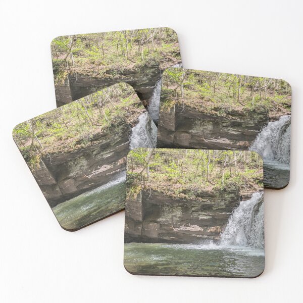 Item preview, Tranquil Cascade in a Woodland Hollow designed and sold by NoRagetsArt.