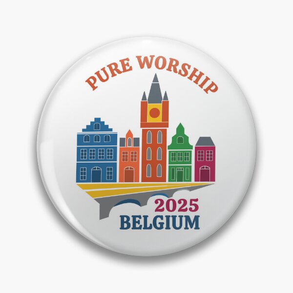 Item preview, Pure Worship 2025 Belgium Convention Of Jehovah's Witnesses for Pioneers JW Gifts  designed and sold by stickersworld31.
