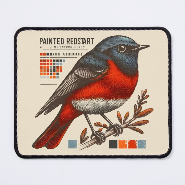 Item preview, Painted Redstart 2 designed and sold by theAVIARY7.