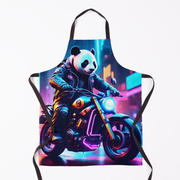 Item preview, Panda Biker Riding a Fantasy Road designed and sold by MOKAdesign.