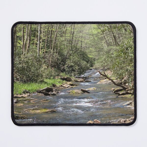 Item preview, Mountain Stream Winding Through Rhododendron Thickets designed and sold by NoRagetsArt.