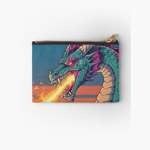 Item preview, Retro Comic Style Dragon Breathing Fire designed and sold by Claustronautas.