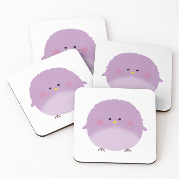 Item preview, Round Purple Kawaii Bird – Cute Chubby Chirp designed and sold by Blueprint&co.