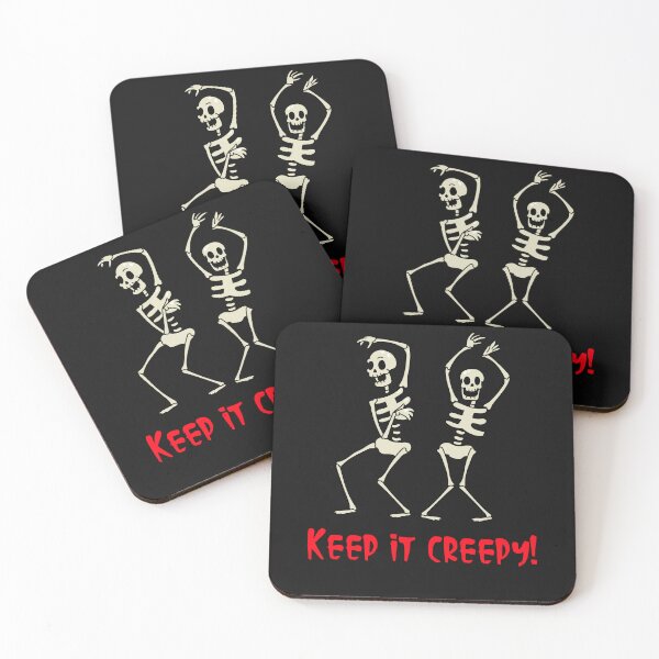 Item preview, Keep it Creepy Dancing Skeletons Halloween Design designed and sold by PureGoldDesigns.