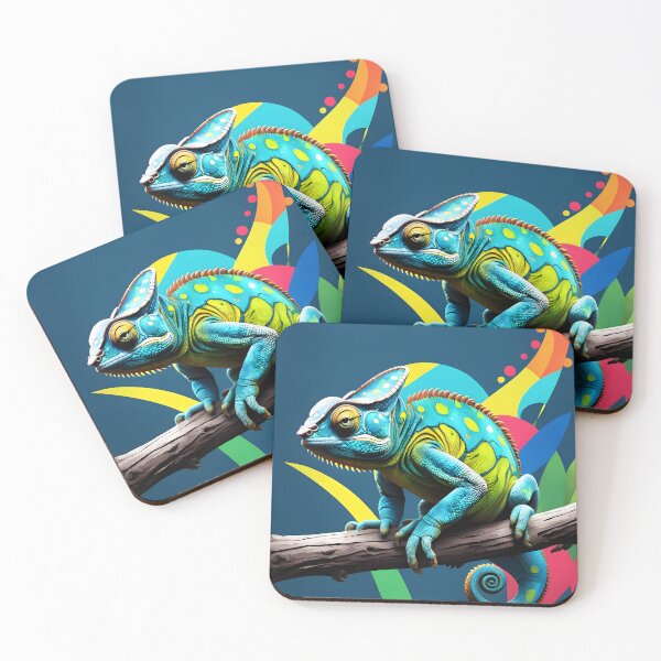 Item preview, Colorful chameleon designed and sold by PrintLabStudio.