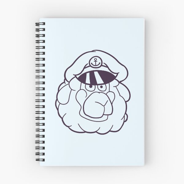 Item preview, Cute Sheep Old Captain Cap Face Cool Cartoon Comic designed and sold by shirt-o-mat.