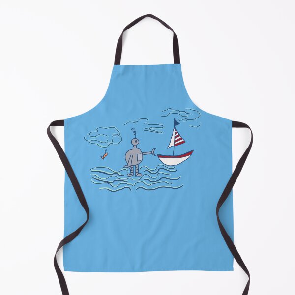 Item preview, Robot Pushing Boat designed and sold by RepeatCandy.