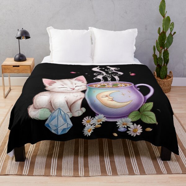 Item preview, Moonbrew Cat – Watercolor Pastel Magical Cat Illustration designed and sold by Design_Your_Day.