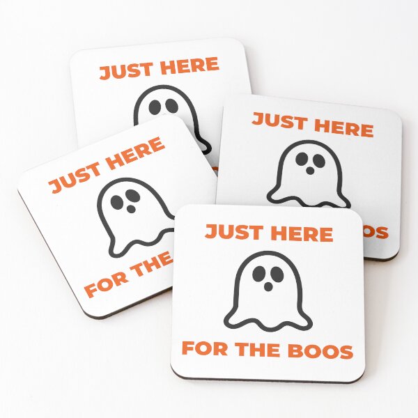 Item preview, Just Here for the Boos Halloween Drinking Design designed and sold by PureGoldDesigns.