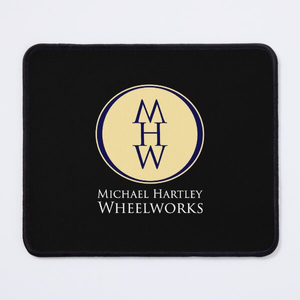 Item preview, Michael Hartley Wheelworks big logo - dark background designed and sold by Half Serious.