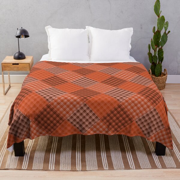 Item preview, Plaid Diamonds mono-orange designed and sold by mikor.