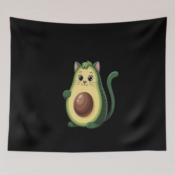 Item preview, Avogato Funny Avocado Cat Vegetarian Vegan designed and sold by MAKOPOKOShop.
