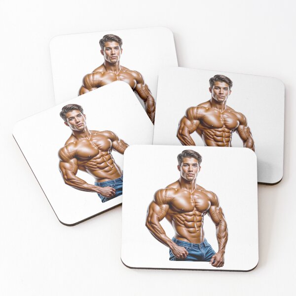 Item preview, Ultra Muscular Bodybuilder Sticker – Bold Fitness Art #115 designed and sold by ForeverPrintsOK.