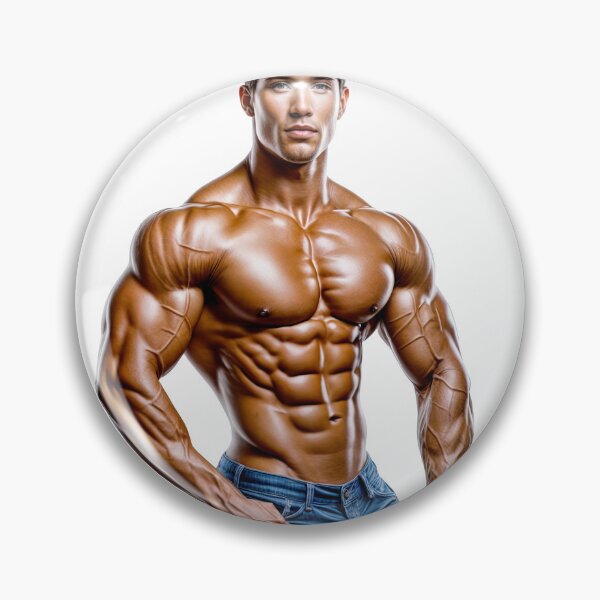 Item preview, Ultra Muscular Bodybuilder Sticker – Bold Fitness Art #115 designed and sold by ForeverPrintsOK.