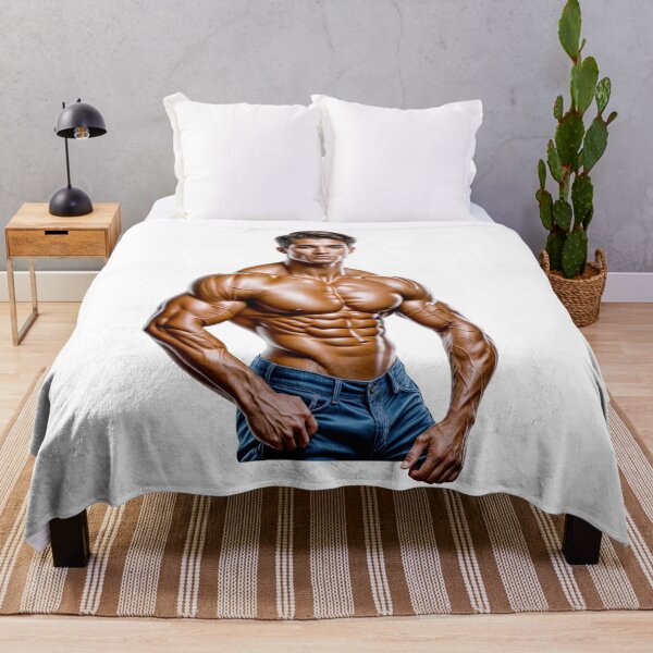 Item preview, Ultra Muscular Bodybuilder Sticker – Bold Fitness Art #115 designed and sold by ForeverPrintsOK.
