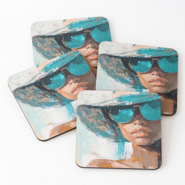Item preview, Turquoise look in the sun by Elin Norrgård designed and sold by VelvetEchoArt.