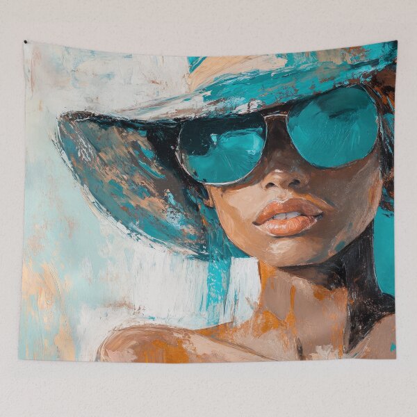 Item preview, Turquoise look in the sun by Elin Norrgård designed and sold by VelvetEchoArt.