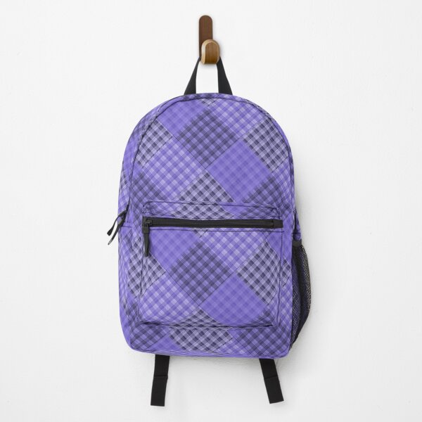 Item preview, Plaid Diamonds mono-purple designed and sold by mikor.
