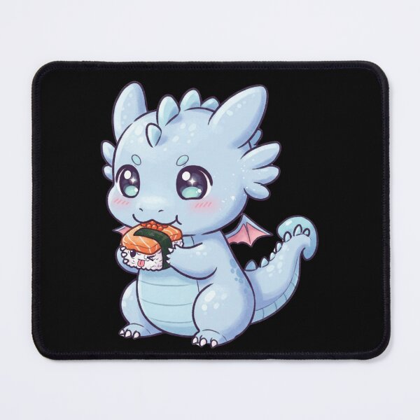 Item preview, Cute Little Dragon Eating Sushi designed and sold by Claustronautas.