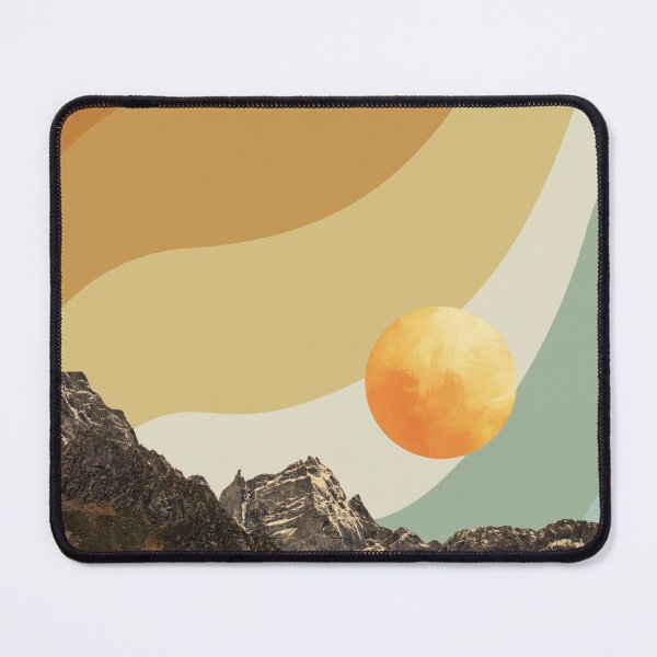 Item preview, Retro Sunset Mountain Landscape designed and sold by dijjaboutique.