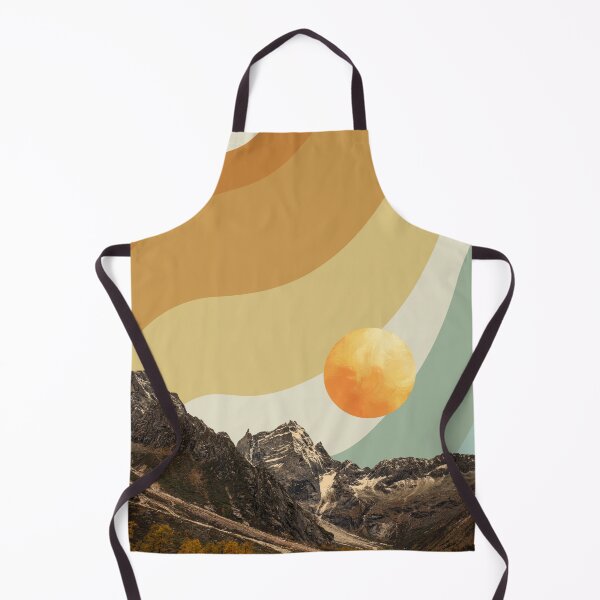 Item preview, Retro Sunset Mountain Landscape designed and sold by dijjaboutique.