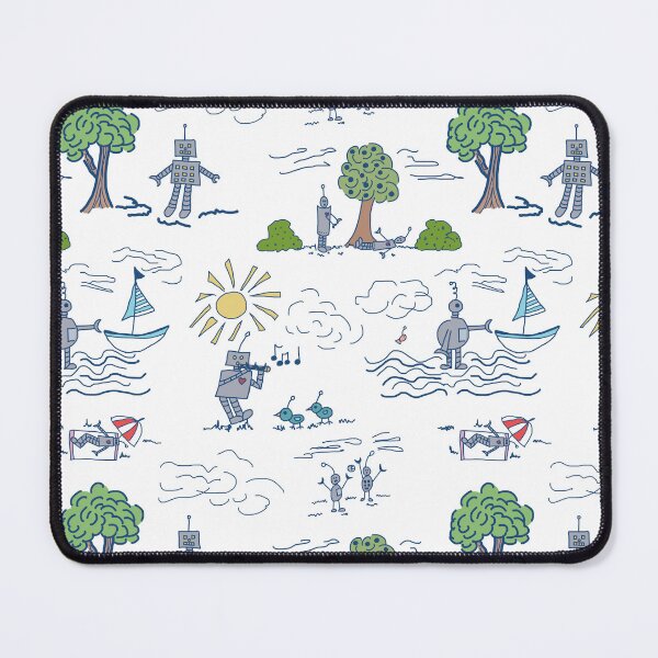 Item preview, Retro Robots At Play designed and sold by RepeatCandy.